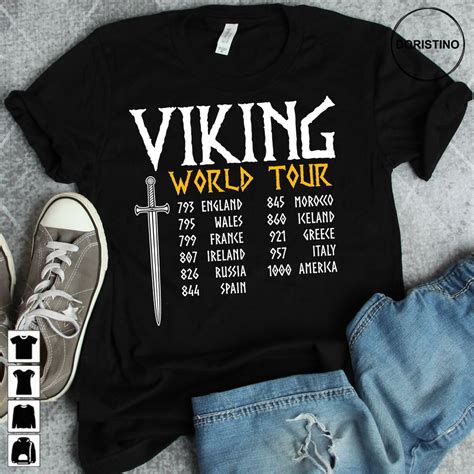 Viking Viking World Tour Funny Viking Norse Limited T-shirt