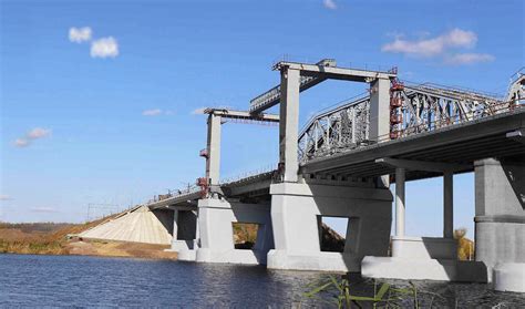 Vertical-lift road bridge across the Seversky Donets river - Kamensk-Shakhtinsky | vertical-lift ...