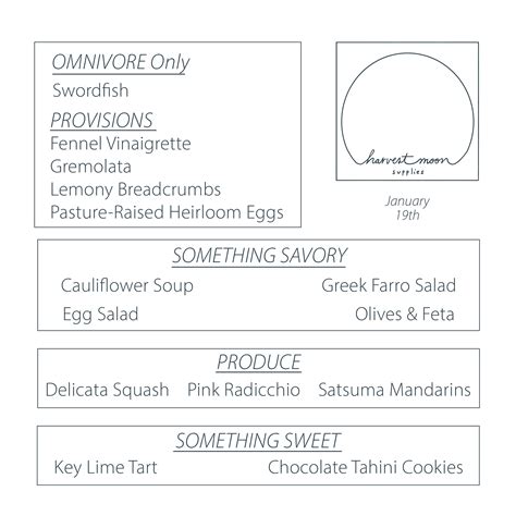 Weekly Harvest – Harvest Moon Supplies