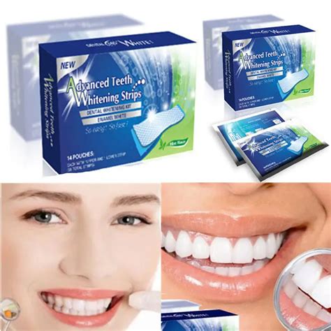 Professional Unisex Teeth Whitening Strips Tooth Bleaching Whiter ...