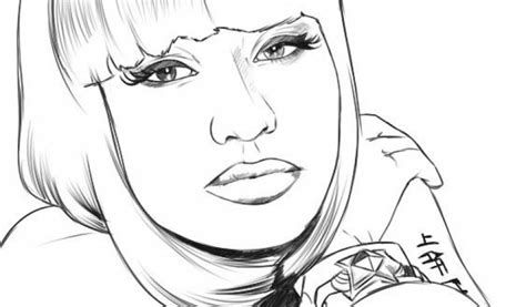 Coloring Pages Nicki Minaj Chris Brown Sheets Color Drawing Printable ...