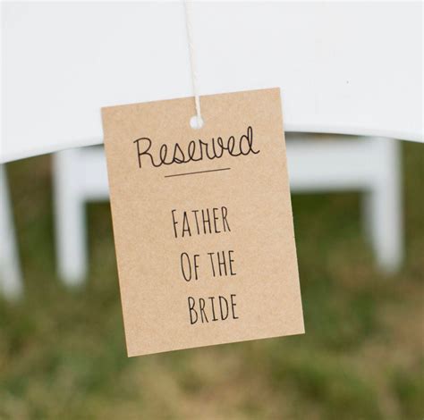 Rustic Wedding Reserved Signs