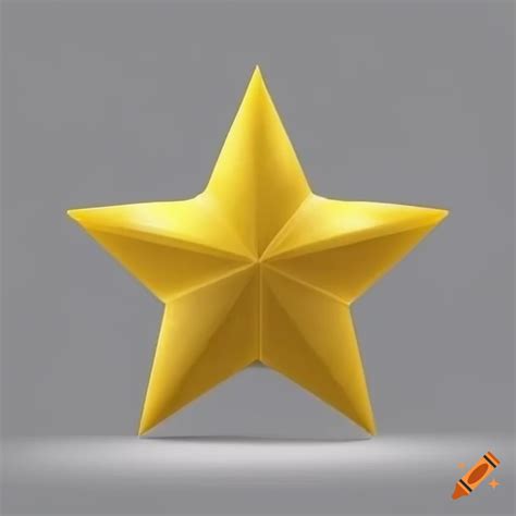 Yellow star on white background