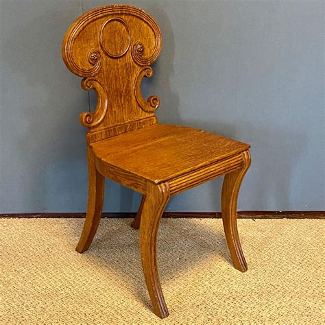 Antique Oak Hall Chair - Antique Chairs - Hemswell Antique Centres
