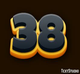 38 Text Effect and Logo Design Number