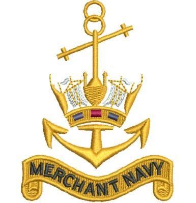 AM0187 | Merchant navy, Navy badges, Navy embroidery