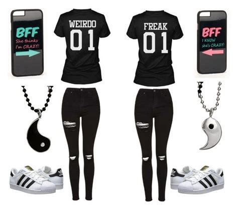 "Bests friends :D" by fariha2003 liked on Polyvore featuring Topshop, adidas Originals and JFR ...