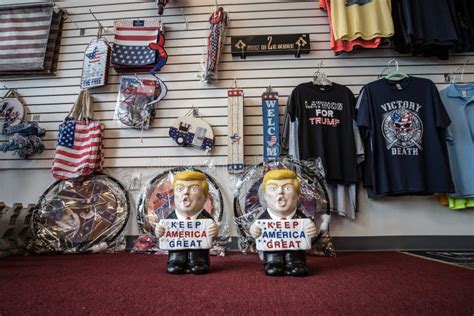 Merchandise at Trump Store in Pigeon Forge Tennessee Editorial Stock ...