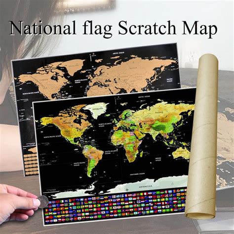 Scratch Off Map Of The World – Avid Ali's Home Decor Store