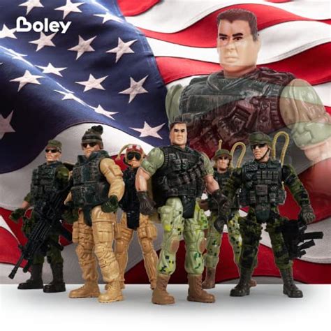 Boley 6-Pack Soldier Toy Set - Elite Force Army Men Figurines and ...