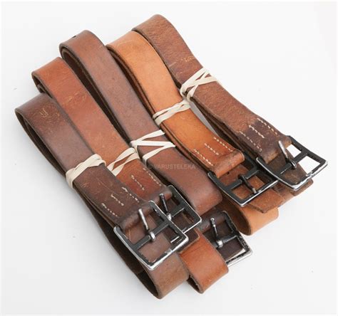 Swiss service belt, leather, surplus - Varusteleka