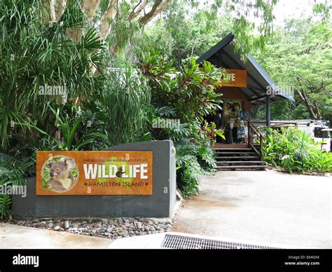 Entrance to Hamilton Island Wildlife Park, Great Barrier Reef Stock ...