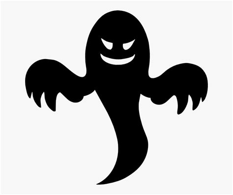 Black Ghost Clipart - Ghost Clipart Black , Free Transparent Clipart - ClipartKey