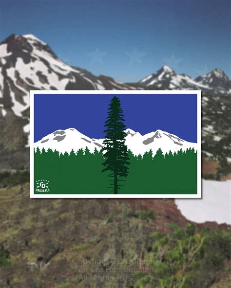 Cascadia Flag Sticker The Perfect Addition for Your | Etsy