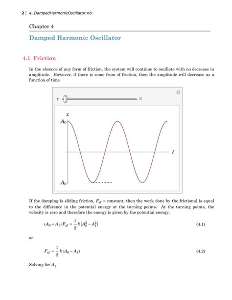 Damped Harmonic Oscillator