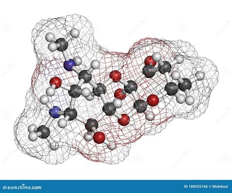 Spectinomycin Molecular Structure, 3d Model Molecule, Antibiotic, Structural Chemical Formula ...