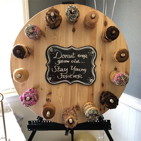 Donut Wheel / Board | Donut display, Donuts, Dozen donuts