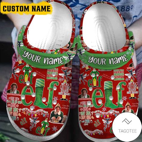 Personalized Elf Christmas Crocs Clogs - Tagotee