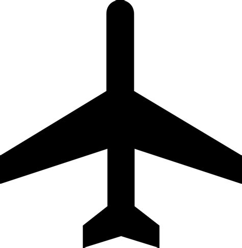 Public Domain Clip Art Image | Illustration of an airplane silhouette | ID: 13494487215794 ...