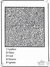 Free Advanced Color By Number Coloring Page  Printable sketch template