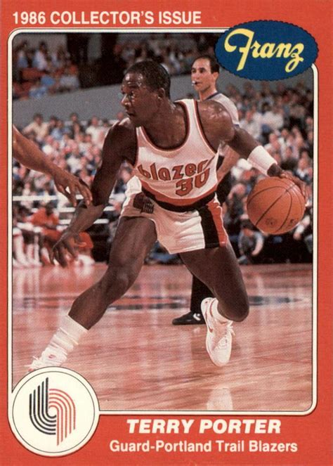 1985-86 Star Franz Portland Trail Blazers #10 Terry Porter | Trading ...