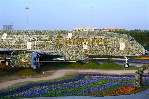 The Emirates A380 Blossoms at Dubai Miracle Garden