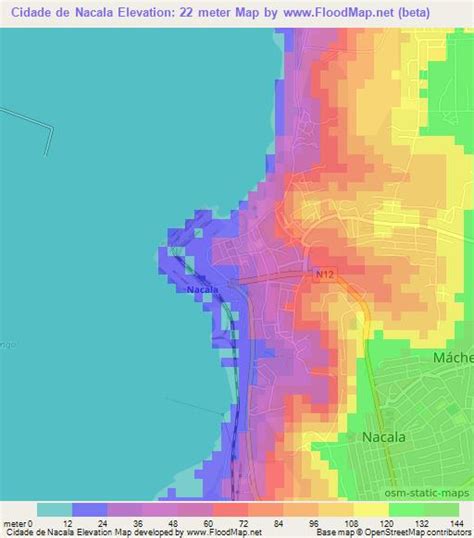 Elevation of Cidade de Nacala,Mozambique Elevation Map, Topography, Contour