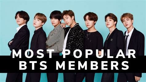 MOST POPULAR BTS MEMBERS IN 2020 - YouTube