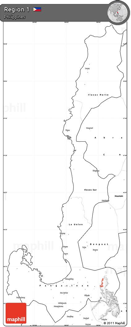 Free Blank Simple Map of Region 1