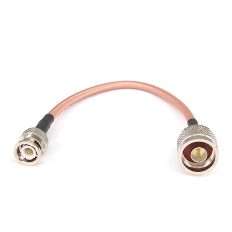 BNC male to N male Connector Extension Cable RG142 Pigtail Low Loss Cable-in Connectors from ...