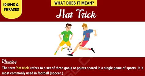 Hat Trick - What Is A "Hat Trick"? • 7ESL