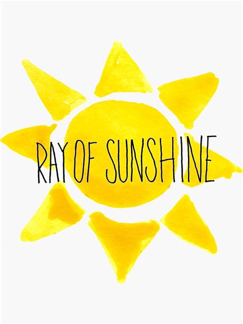 "Ray of Sunshine " Sticker for Sale by Kimberlywiilson | Redbubble