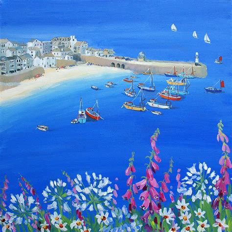 St Ives Harbour View - Original Artwork - Judi Trevorrow - Cornwall Art ...