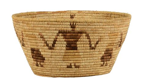 Lot Detail - NATIVE AMERICAN WOVEN BASKET.