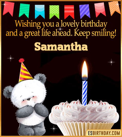 Happy Birthday Samantha GIF 🎂 Images Animated Wishes【28 GiFs】