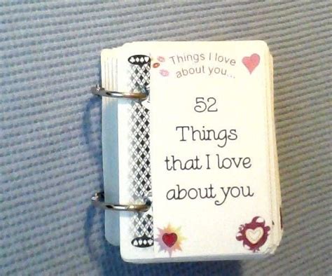 52 Things I Love About You : 4 Steps - Instructables