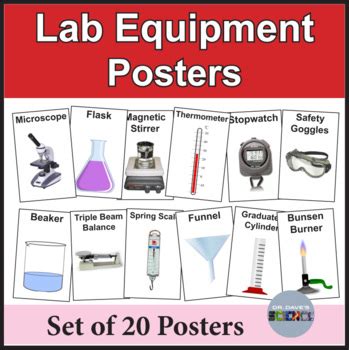 Science Lab Equipment Posters by Dr Dave's Science | TpT