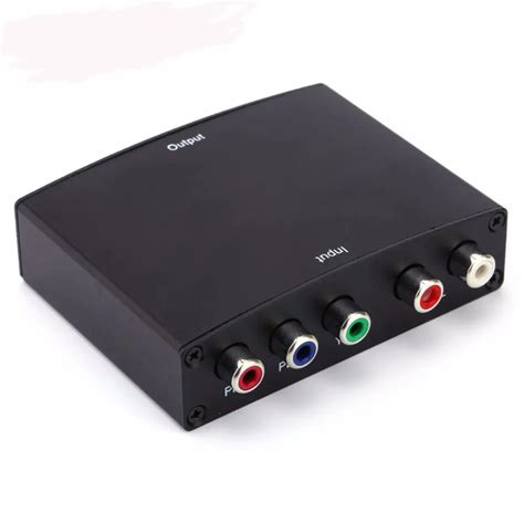 1080P HD Component to hdmi converter RGB YPbPr To HDMI Video Audio Adapter YPbPr/RGB + R/L Audio ...