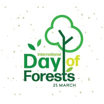 Premium Vector | International day of forests logo design template