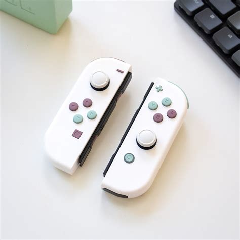 Custom JoyCons Nintendo Switch Joy-Con Controller Mods White with Grey ...