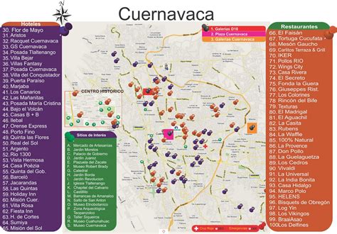 Morelos Guía de Turismo México Mapa