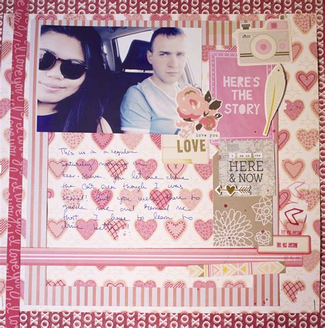 love theme layout | Layout, Scrapbook, Frame