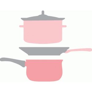 Silhouette Design Store - View Design #53750: pots and pans