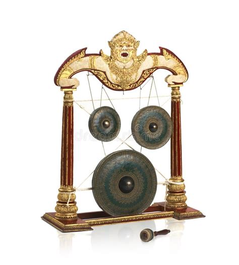 Thai Gong Musical Instrument Stock Image - Image of loud, ancient: 24683771