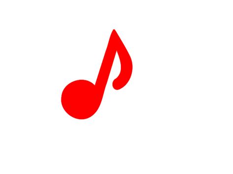 Red Music Note Clip Art at Clker.com - vector clip art online, royalty free & public domain