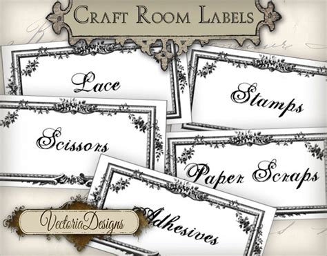 Craft Room Organization Labels Craft Room Labels Printable - Etsy ...