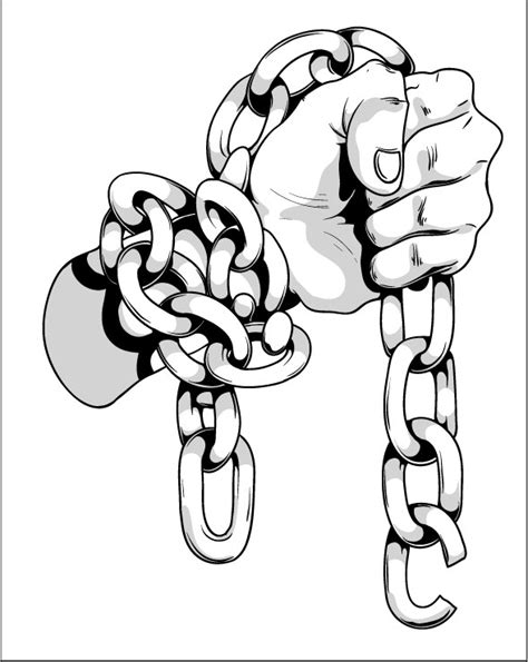 Broken Chain Drawing | Free download on ClipArtMag