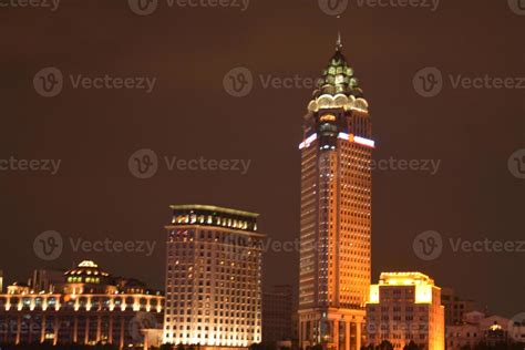 Night view of Shanghai, China 16937721 Stock Photo at Vecteezy