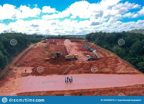 Wind Turbine Tower Construction with Beautiful Landscape and Blue Sky ...