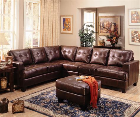 Samuel Contemporary Leather Sectional Sofa – All Nations Furniture